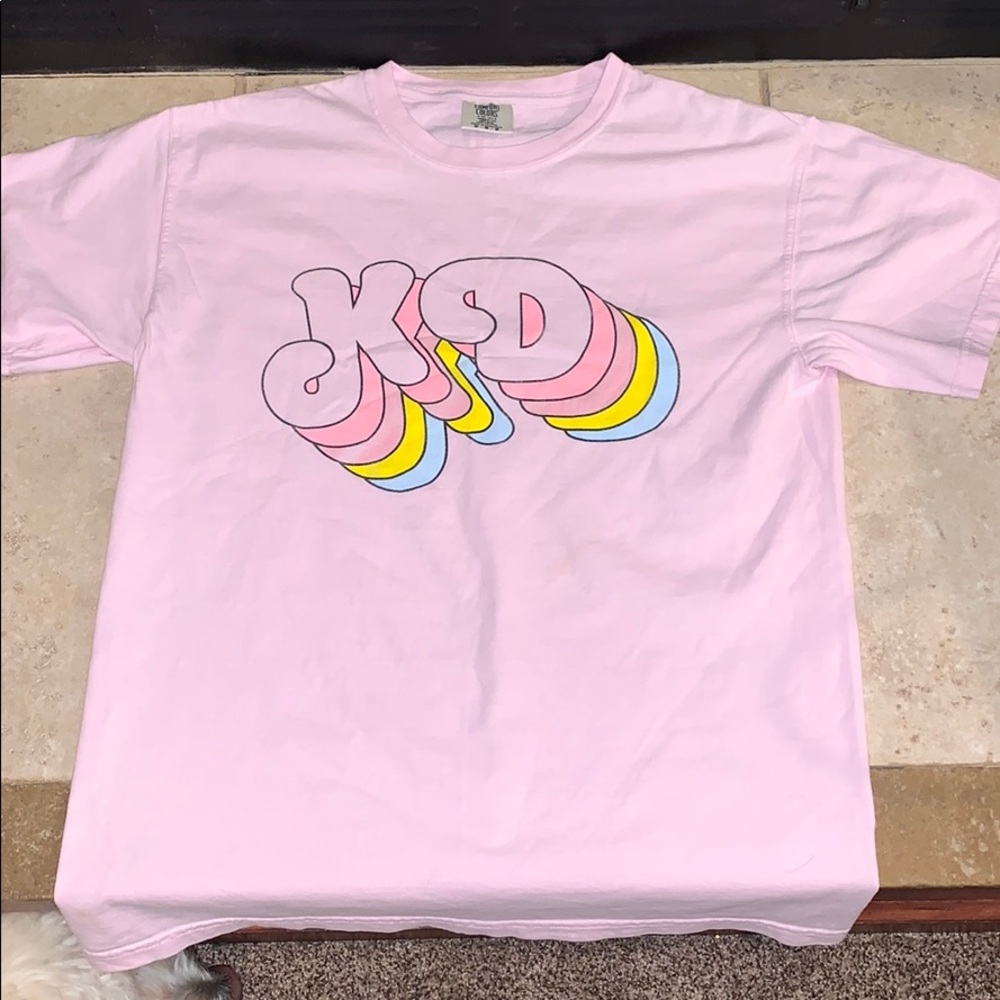 PINK RETRO KAPPA DELTA TEE